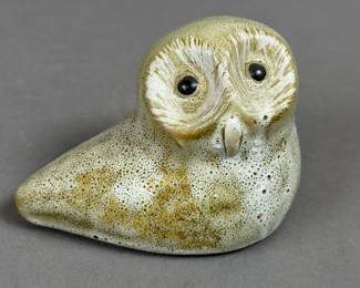 OWL FIGURINE FROM PIGEON FORGE POTTERY TENNESSEE 