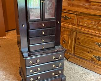 VINTAGE JEWELRY ARMOIRE 