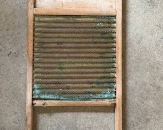 VINTAGE FLYER BRASS WASHBOARD