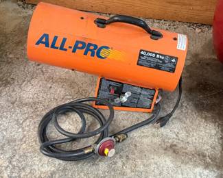 ALL-PRO 40000 BTU PROPANE FORCED AIR HEATER