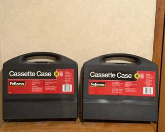 FELLOWES CASSETTE CASES CAPACITY 36 TAPES EACH