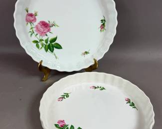 VINTAGE CHRISTINEHOLM FLORAL QUICHE PIE DISHES