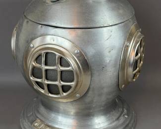 OLDE TANKARDWARE PEWTERTONE DIVING HELMET ICE BUCKET