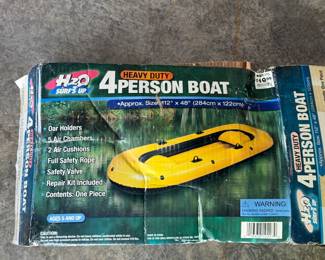 HEAVY DUTY 4 PERSON INFLATABLE BOAT