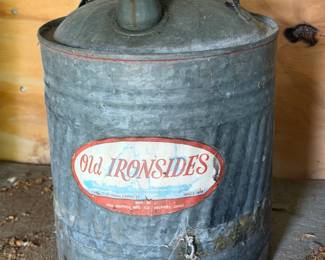 VINTAGE OLD IRONSIDES FUEL CONTAINER