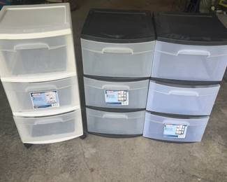 STERILITE 3 DRAWER STORAGE ORGANIZERS