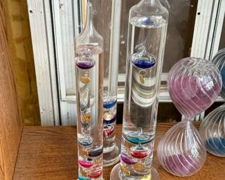 GALILEO THERMOMETERS SAND HOUR GLASSES 
