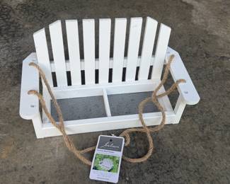 NOVELTY BIRD FEEDER PORCH SWING