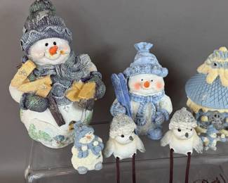 SNOWMAN COLLECTIBLE FIGURINES & DECOR