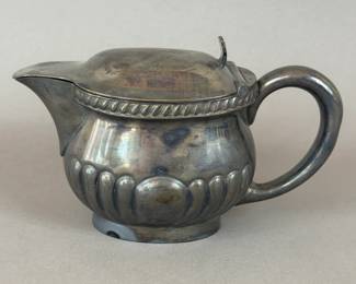VINTAGE US NAVY REED & BARTON SILVER SOLDERED CREAMER