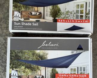 2 SUN SHADE SAILS NOS