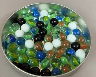 VINTAGE GLASS MARBLES