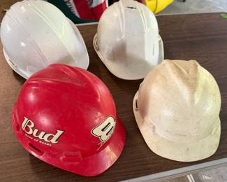 CONSTRUCTION SITE HARD HATS BUDWEISER DALE JR