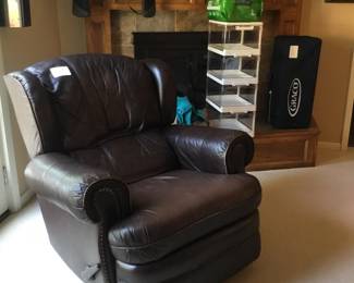 Lazy boy leather chair