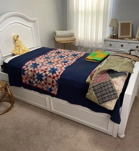 brand new twin bed with underneath drawers