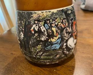 Vintage Deresco Ceramic tobacco humidor