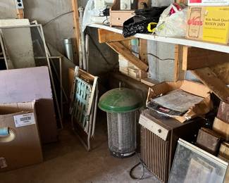 lawn chair, bug zapper, dehumidifier