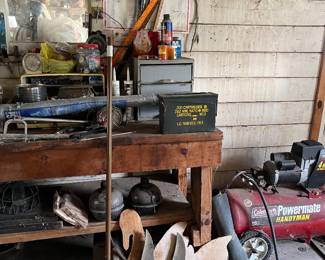 compressor, tools, lawn art