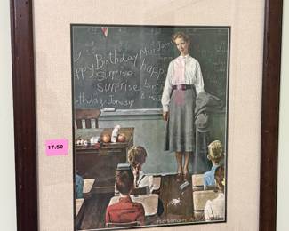 Framed Norman Rockwell Print