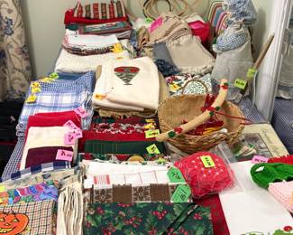 Lots of Napkins, Hand Towels and Placemats 