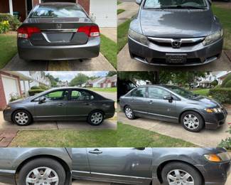 2011 Honda Civic-body damage on passenger Side-FAMILY PULLED-SO SORRY!!!
