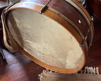 Drum with leather strap