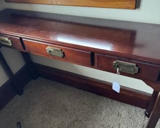 Console Table with Brass
