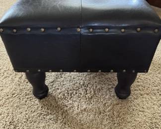 Leather Footstool