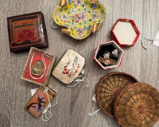 Vintage trinket boxes 