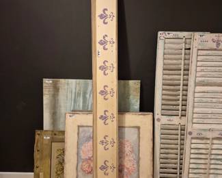 wooden valance with stencils