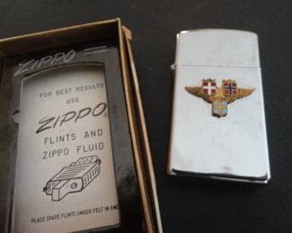 1940's Scandinavian Airlines Sterling Zippo Lighter