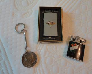 1962 Coin Key Chain/Zippo/Ronson 1950's Princess Lighter