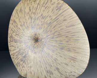 Organic Sand Dollar Pottery Vase, Artisan Diva Style, Large Decorative Ceramic