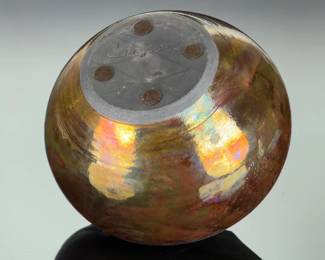 Cabrera Studio. ArtPottery Vessel, Iridescent Glaze, Modern Contemporary