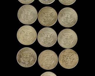 Rare Silver Kennedy Half Dollar Lot: !@X !(^$ (()%)< !X !(^^ (40%)
