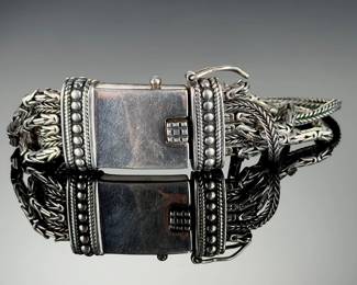 Sterling Silver Multi-Strand Thai Bracelet, BYZANTINE & Rope Chain, 925