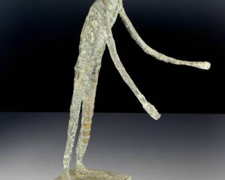 Vintage 1970s Brutalist Figural COPPER Solder Sculpture, HERBERT Kallem student