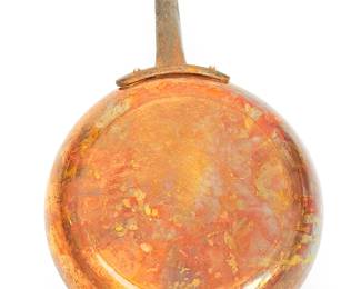 BAUMALU Copper Saut Pan, Stainless Lined, Cast Iron Handle, France