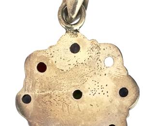 Sterling SILVER Multi-Gemstone Studio ARTIST Pendant, 925 CUSTOM Made