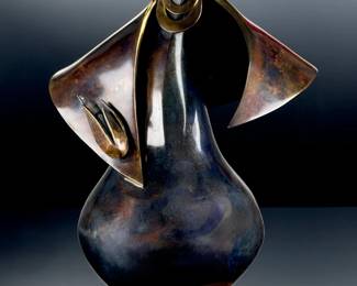 Kim Obrzut Signed Bronze Sculpture 'Corn Maiden' Ltd Ed 8/30 Hopi Art 1991