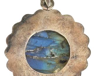 Sterling Silver Labradorite Pendant | Artisan Handcrafted Studio Art Jewelry