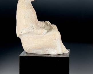 native American Woman Sculpture, Austin Prod Inc 1983, Signed Folk Art Statue