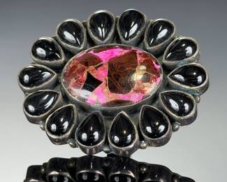 Monumental Sterling SILVER STUDIO ARTIST Custom STATEMENT Ring, Size 6