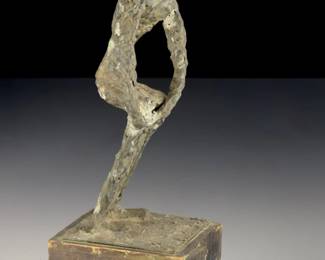 Brutalist Figural SCULPTURE Copper Solder, 1970s VINTAGE< HERBERT KALLEM Student