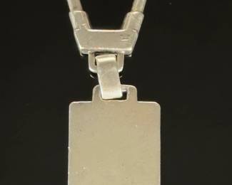 Sterling Silver Cadillac Seville Enamel Keychain Fob 925 Vintage