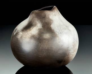 Signed Southwest Studio Pottery Vase by D. Payne McMillan, Organic FormSigned Southwest Studio Pottery Vase by D. Payne McMillan, Organic Form