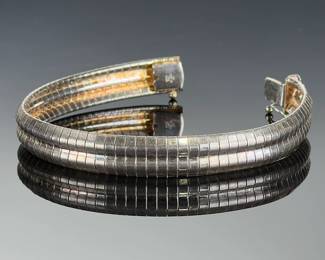 Vintage STERLING Silver MILOR Omega Link Bracelet Italy 925 - 8.25in