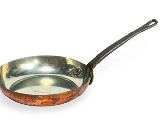 Baumalu Copper. SAUTPan, Stainless Lined, Cast Iron Handle, France