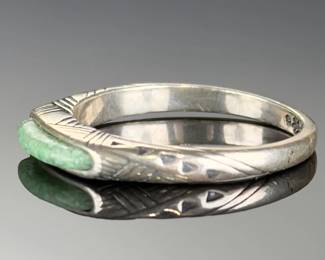 Sterling Silver Crushed Turquoise Southwest Ring Size 7.25