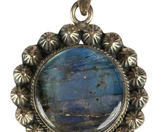 Sterling Silver Labradorite Pendant. |Artisan HANDCRAFTED Studio Art Jewelry
